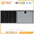 Chinese 50 Watt Solarmodul zu verkaufen für Solar Indoor Nachtlicht versandkostenfrei